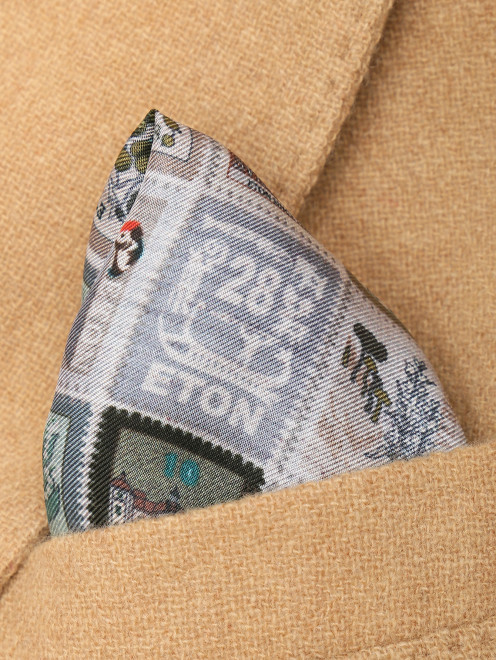 Платок карманный из шелка с узором  Eton - МодельВерхНиз