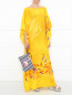 Шелковое платье-макси свободного кроя с принтом Stella Jean  –  МодельОбщийВид
