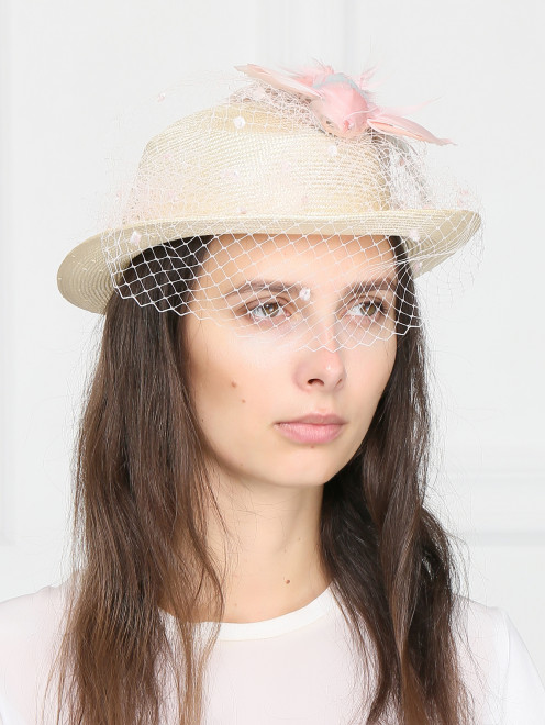 Шляпа с декоративной отделкой Federica Moretti - МодельОбщийВид