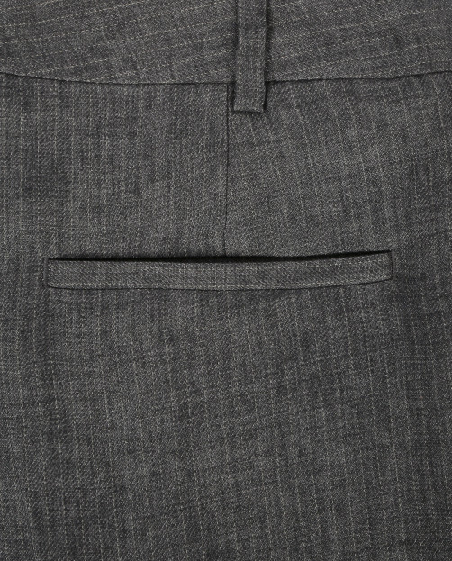 Классические зауженные брюки из льна с узором "полоска" Chloé Stora - Деталь