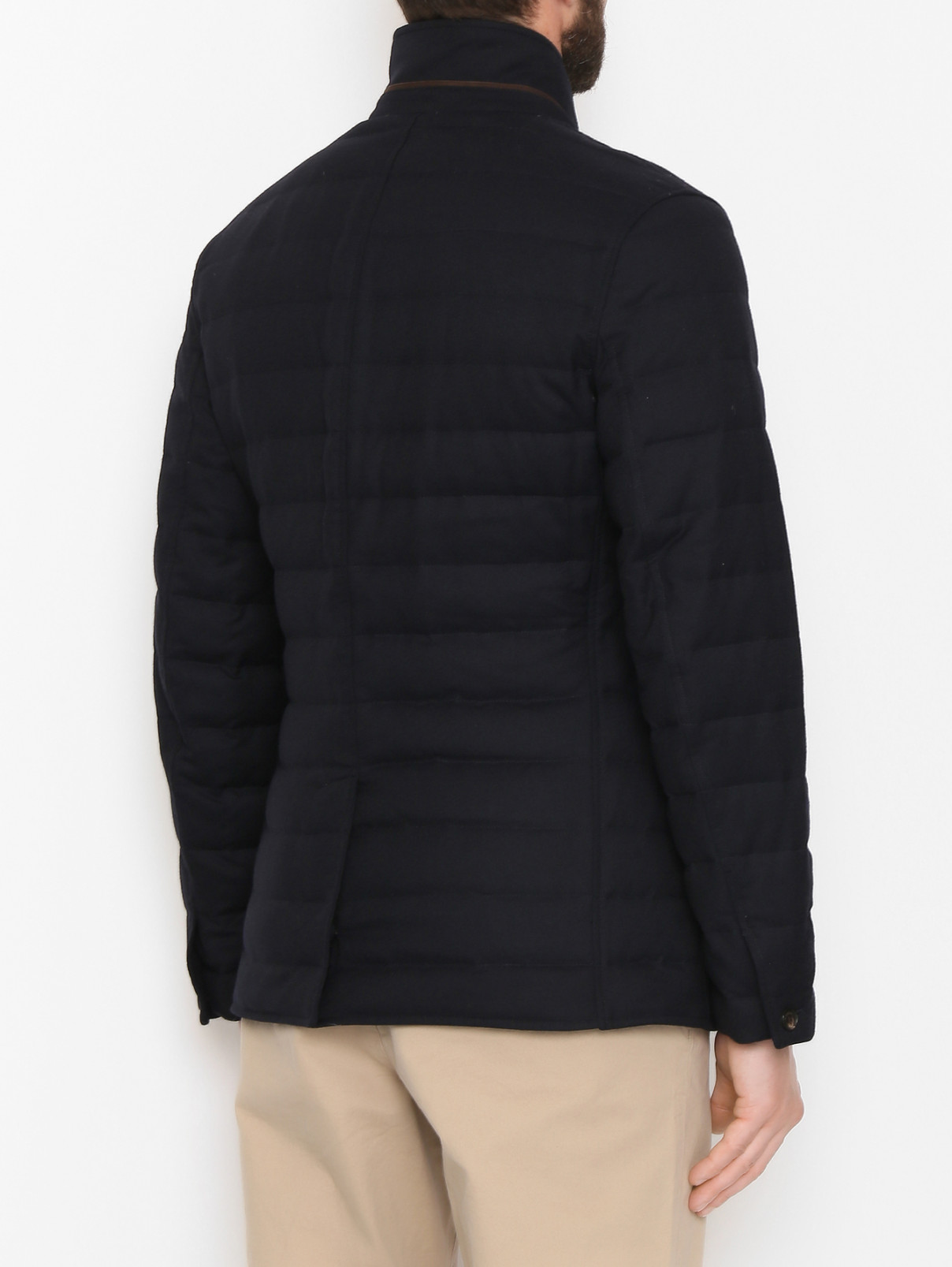 Куртка из шерсти на молнии с карманами Ermenegildo Zegna  –  МодельВерхНиз1