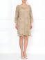 Платье из хлопка с перфорацией La fabrica del lino  –  Модель Общий вид
