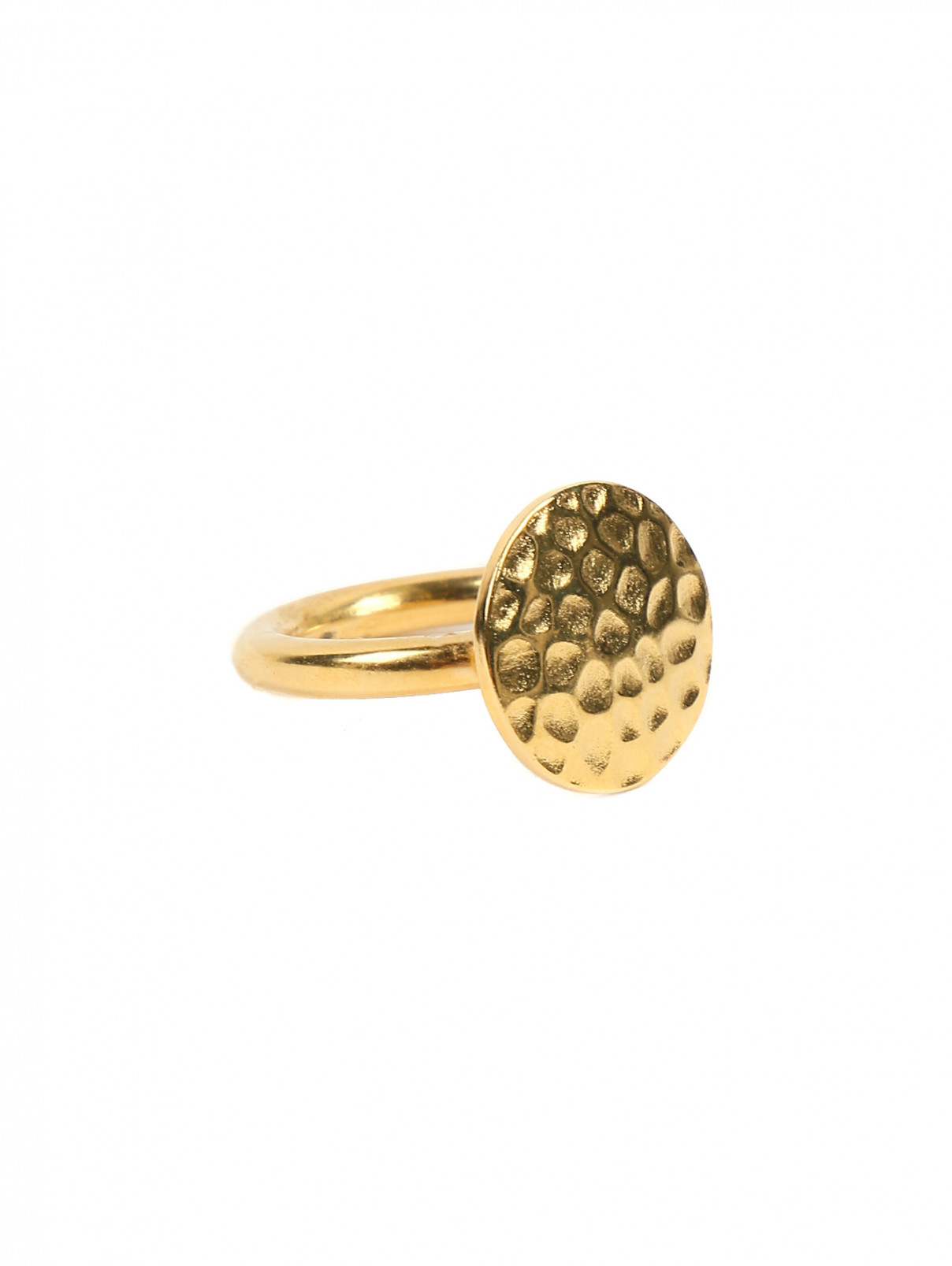 Кольцо из металла Jil Sander  –  Общий вид  – Цвет:  Золотой