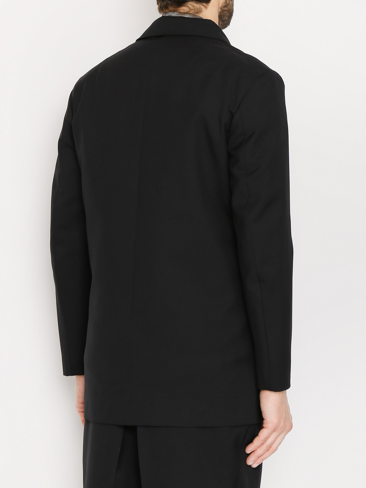 Пиджак прямого кроя с карманами Etudes  –  МодельВерхНиз1  – Цвет:  Черный