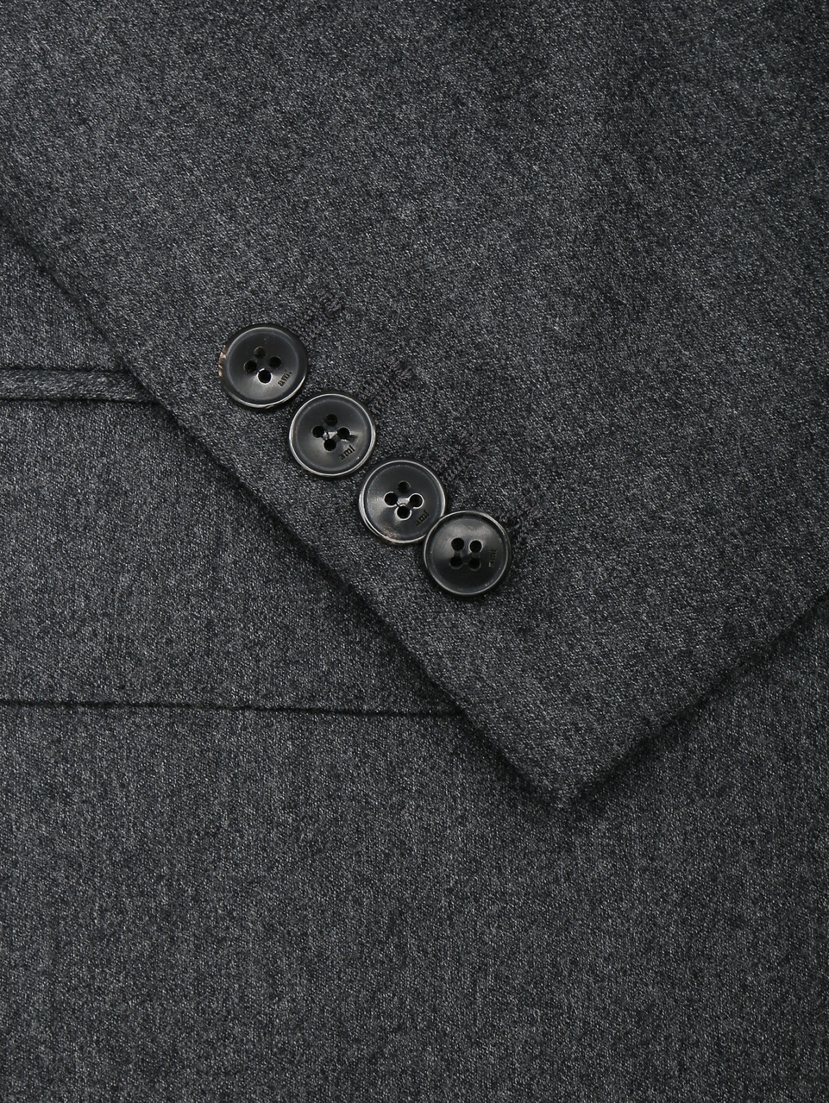 Пиджак из шерсти Ami  –  Деталь  – Цвет:  Серый