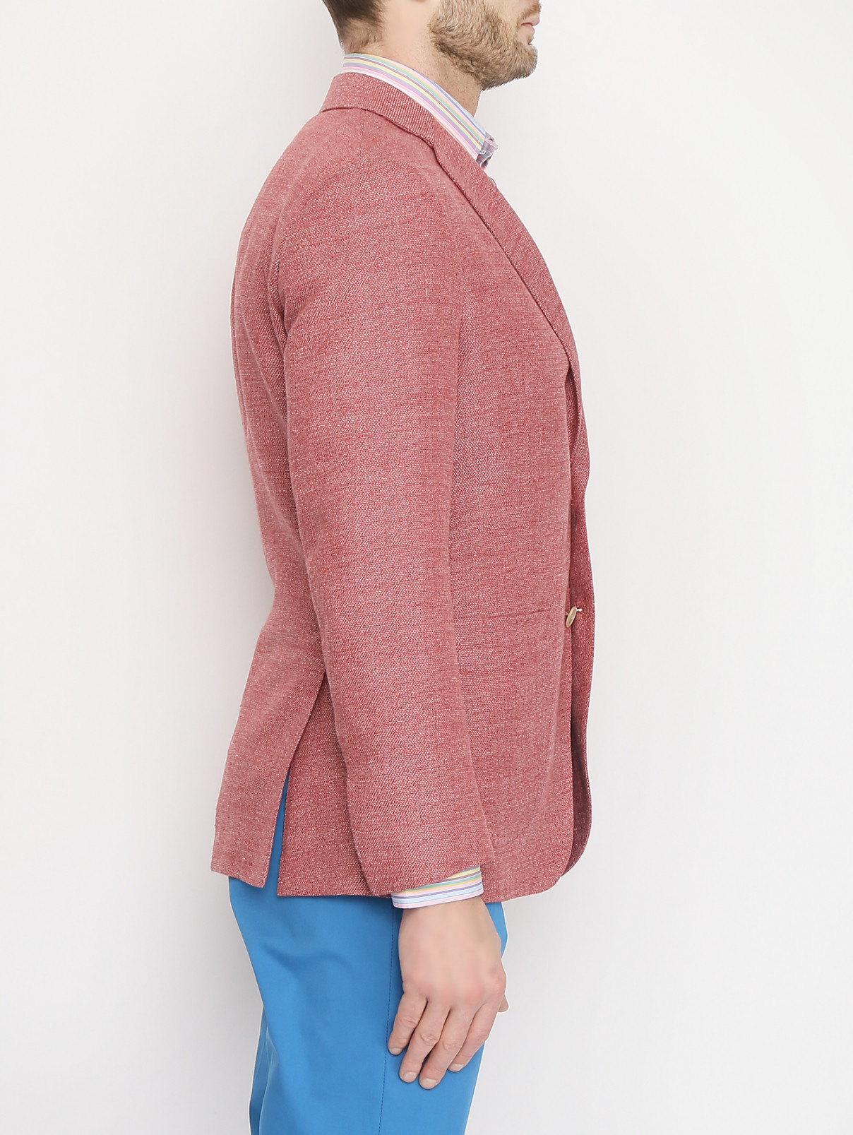 Пиджак с накладными карманами Belvest  –  МодельВерхНиз2  – Цвет:  Красный