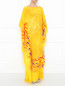 Шелковое платье-макси свободного кроя с принтом Stella Jean  –  МодельВерхНиз