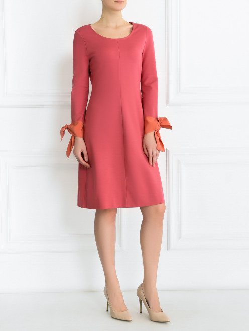Платье с декоративными манжетами Dorothee Schumacher - Модель Общий вид