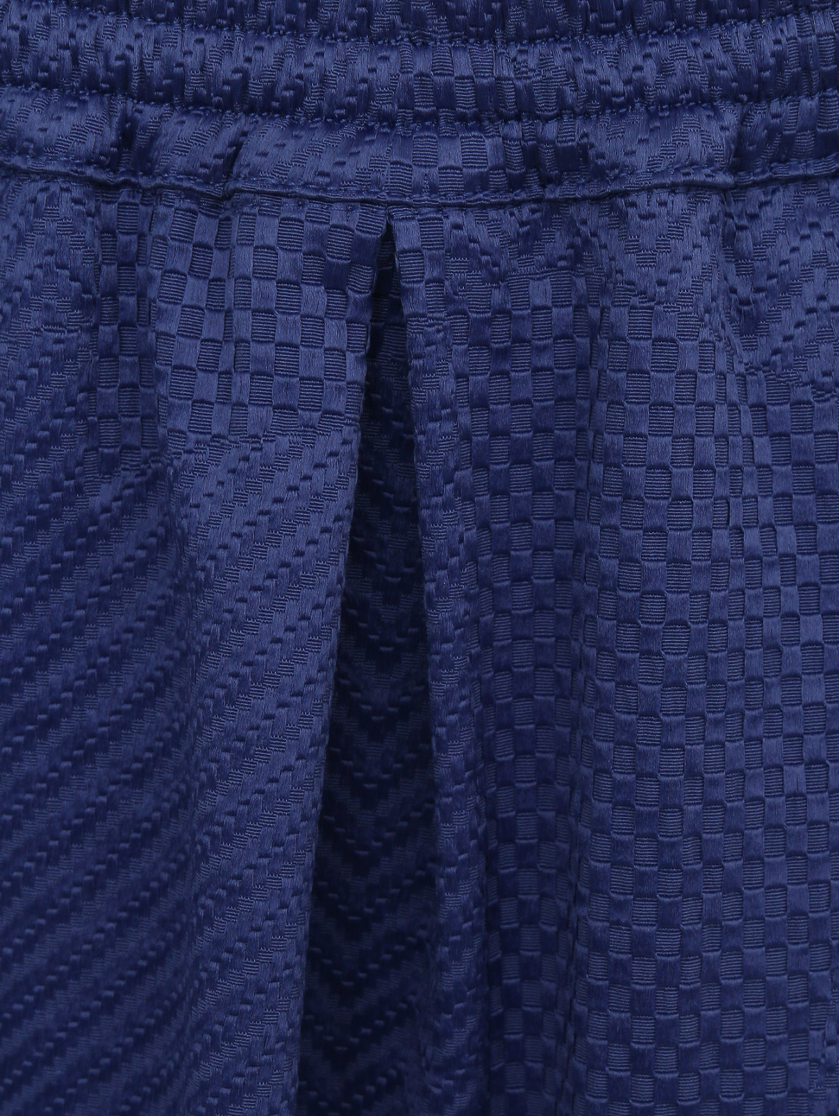 Юбка-мини из хлопка Armani Jeans  –  Деталь  – Цвет:  Синий