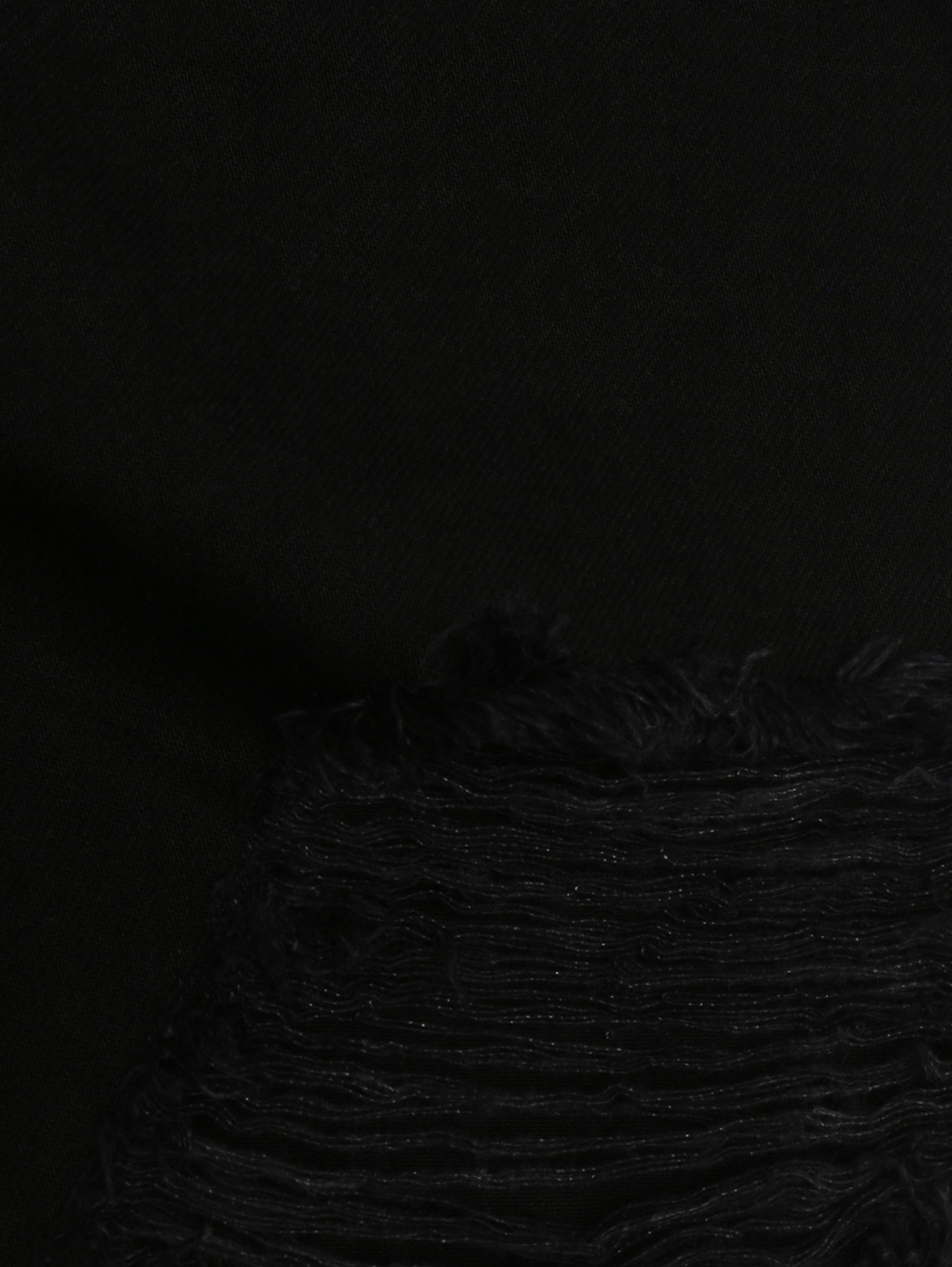 Джинсовые шорты с необработанным краем 3x1  –  Деталь  – Цвет:  Черный