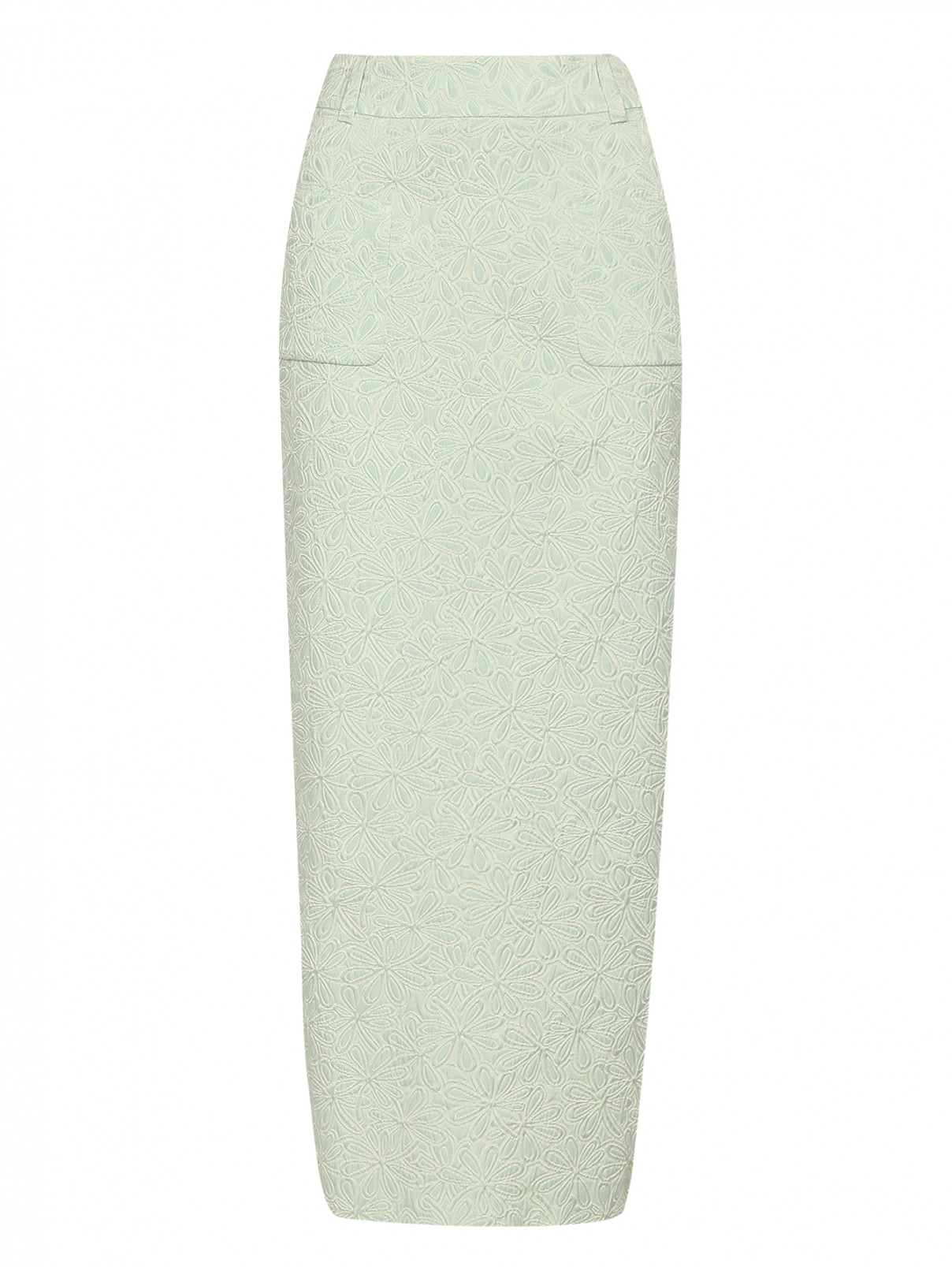 Юбка-карандаш с накладными карманами Veronique Branquinho  –  Общий вид  – Цвет:  Узор