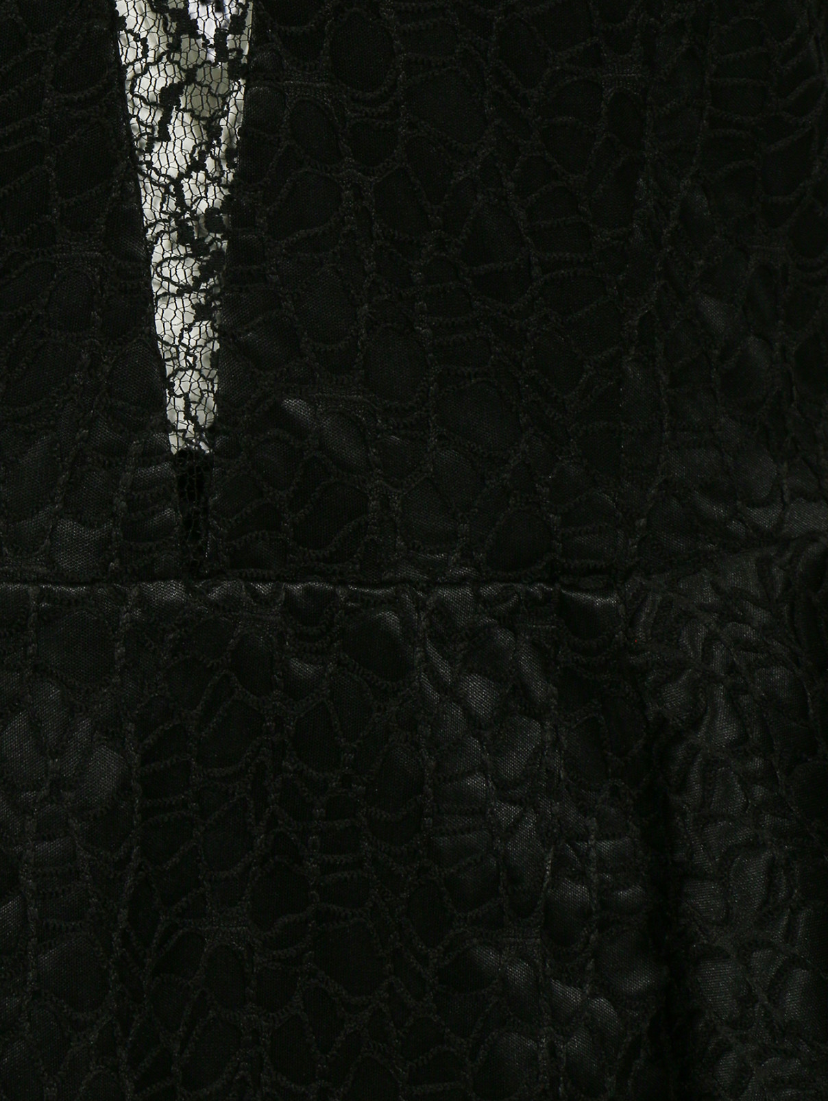 Платье с сетчатыми вставками VELOUDAKIS  –  Деталь  – Цвет:  Черный