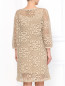 Платье из хлопка с перфорацией La fabrica del lino  –  Модель Верх-Низ1