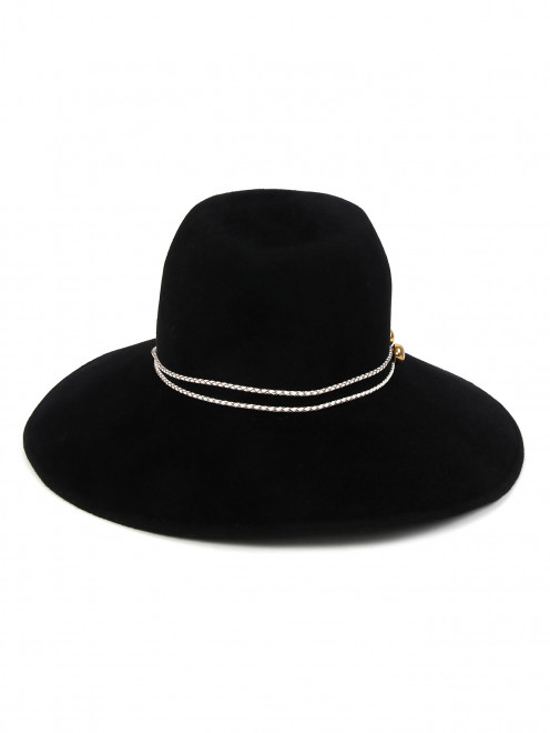 Шляпа из шерсти с декоративной отделкой - Обтравка2