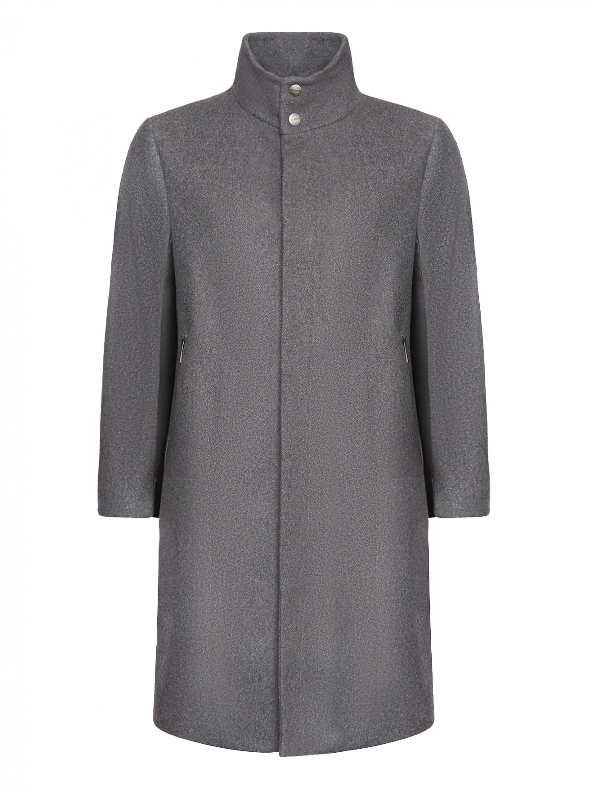 Пальто из шерсти однотонное Bikkembergs  –  Общий вид