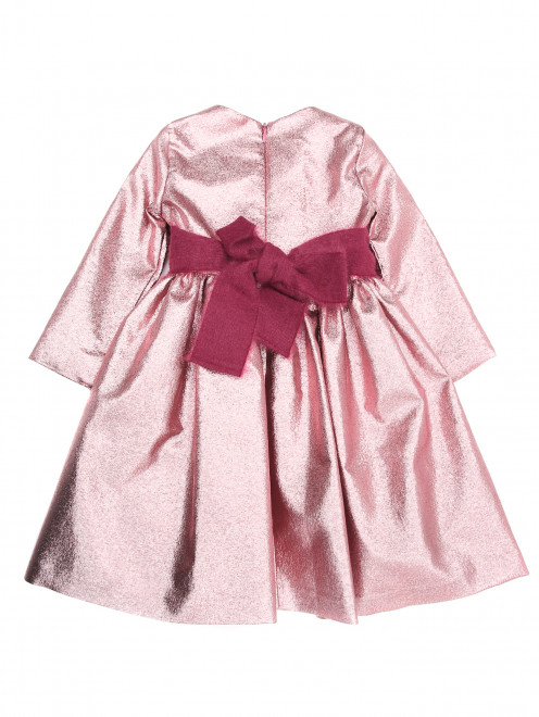Платье из ткани ламэ с поясом Il Gufo - Обтравка1