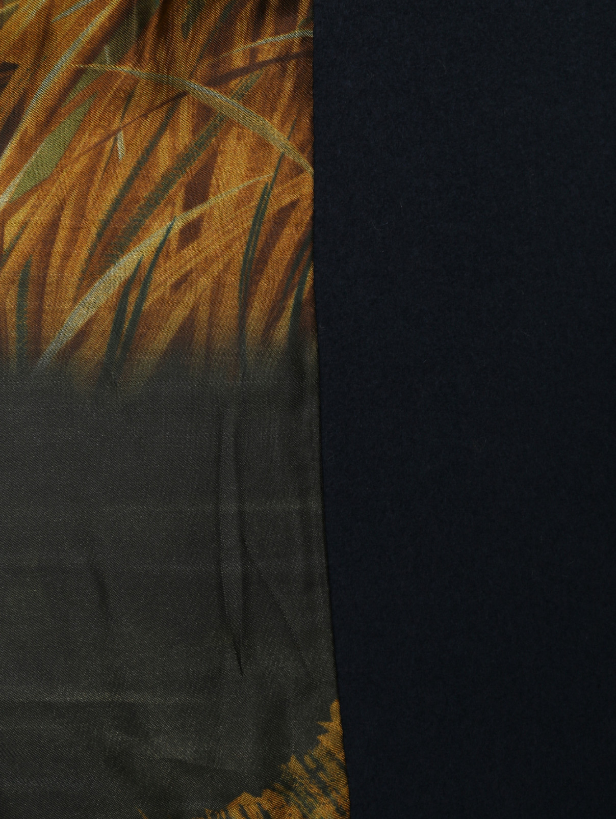 Классическое однобортное пальто из шерсти и кашемира Etro  –  Деталь2  – Цвет:  Синий