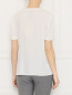 Блуза из смешанного шелка с короткими рукавами Luisa Spagnoli  –  МодельВерхНиз1