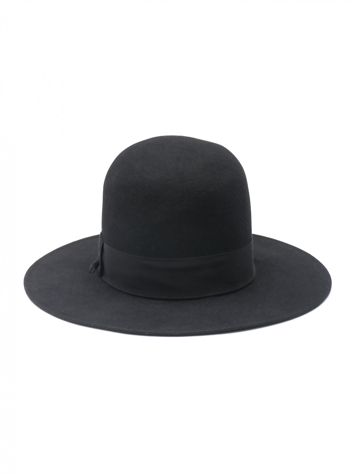 Шляпа фетровая с шнурком Borsalino  –  Обтравка1  – Цвет:  Черный