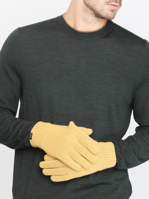 Трикотажные перчатки из кашемира Paul Smith - МодельОбщийВид