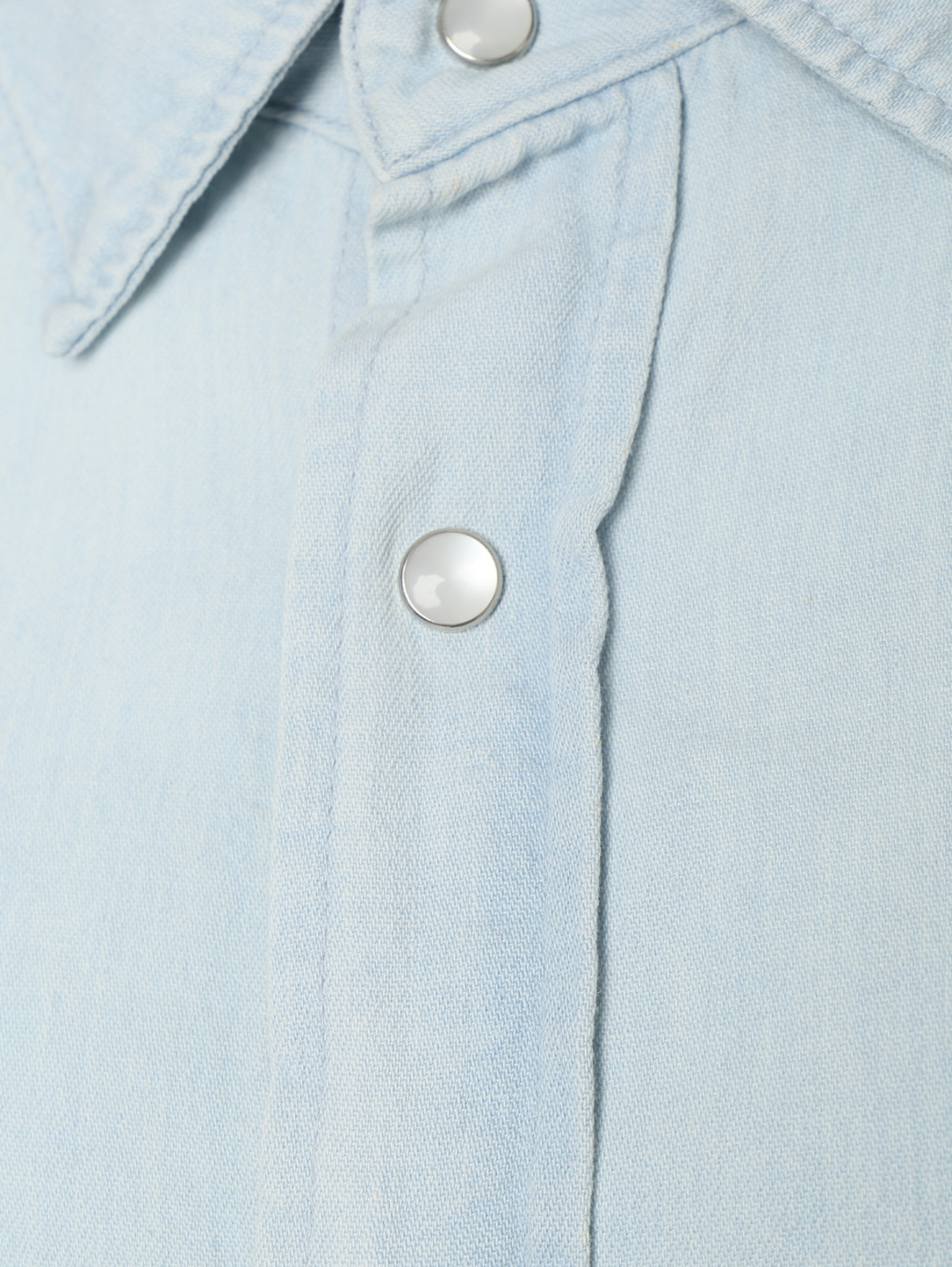 Хлопковая рубашка свободного кроя Balenciaga  –  Деталь  – Цвет:  Синий