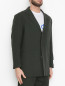 Пиджак из шерсти с накладными карманами Etudes  –  МодельВерхНиз