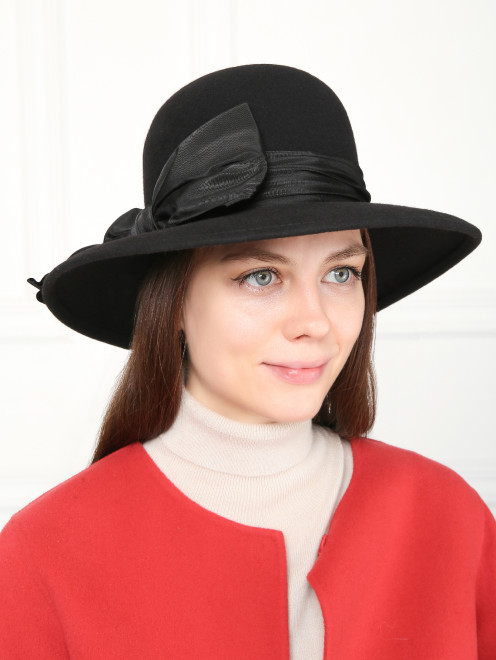 Шляпа из шерсти с  декоративным бантом  Eugenia Kim - МодельОбщийВид