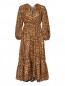 Платье из шелка с анималистичным узором Zimmermann  –  Общий вид