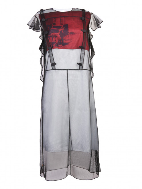 Платье-миди из сетки Calvin Klein 205W39NYC - Общий вид