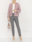 Блуза из смешанного шелка с короткими рукавами Luisa Spagnoli  –  МодельОбщийВид