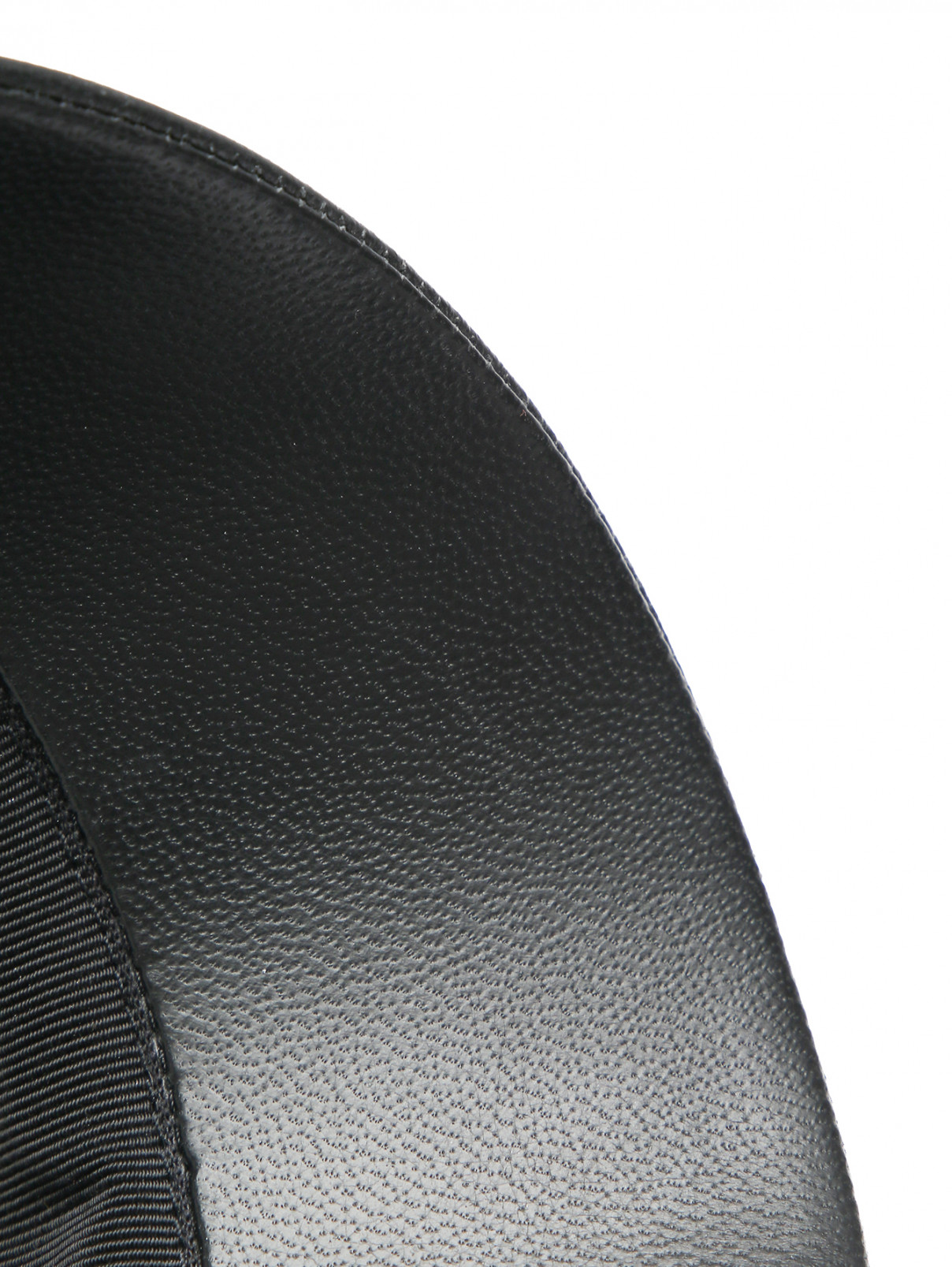 Стеганая кепка из текстиля и кожи Borsalino  –  Деталь1  – Цвет:  Черный